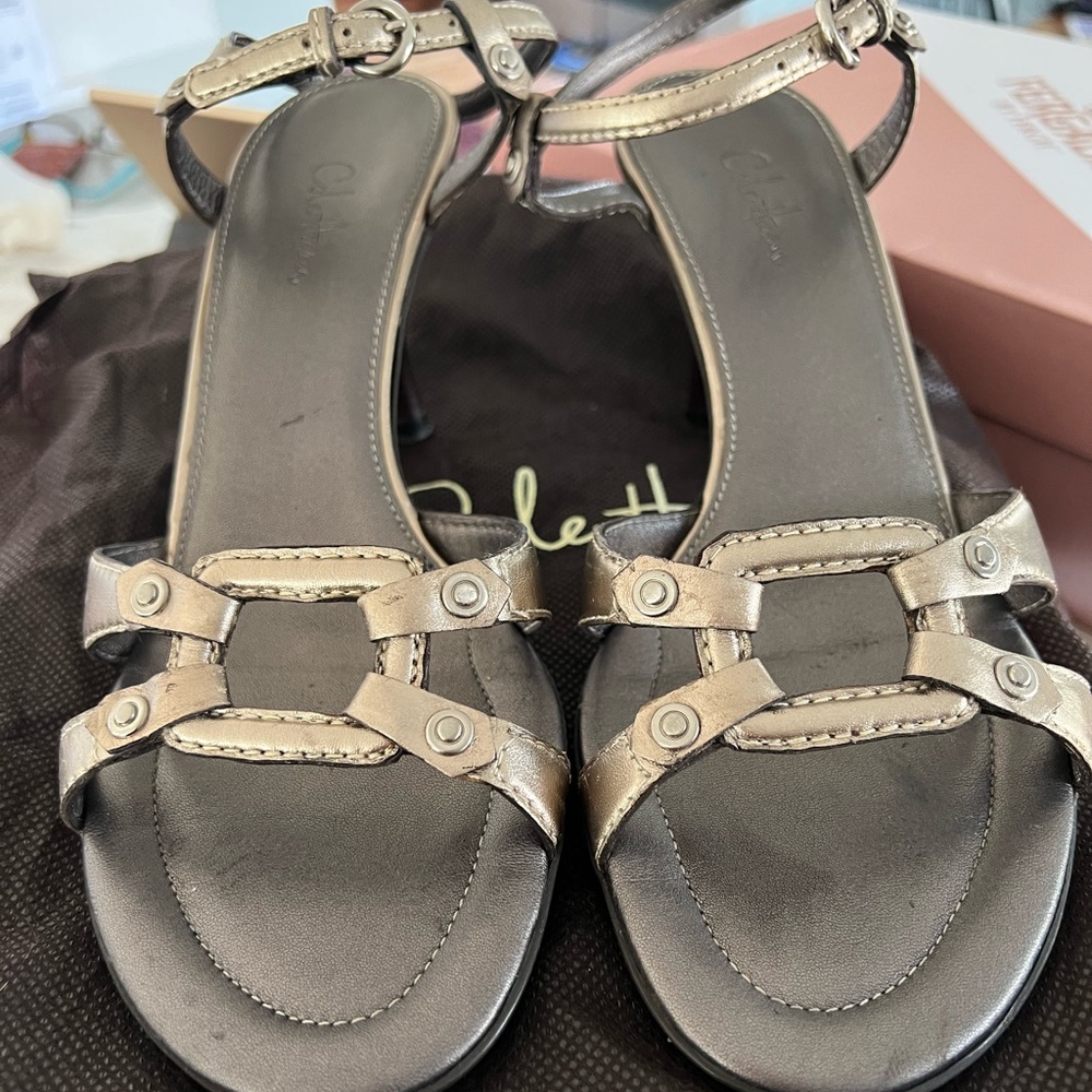 Cole Haan Cait Sandal II Vintage Silver